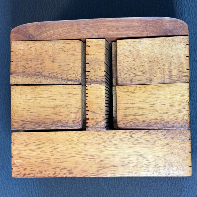 1980s Early Po Shun Leong Wood Box Sculpture For Sale - Image 9 of 9