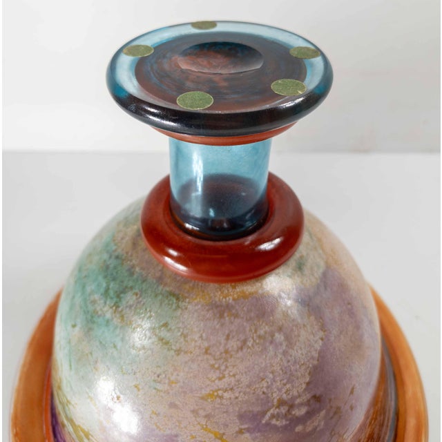 Mid-Century Modern Scandinavian Art Glass Centerpiece Bowl Kjell Engman for Kosta Boda For Sale - Image 10 of 13