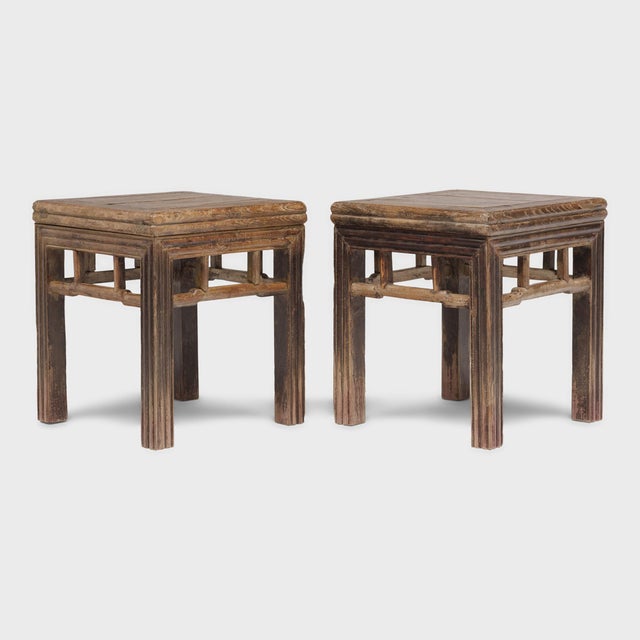 Chinese Reeded Leg Fang Deng, C. 1850 For Sale - Image 4 of 4