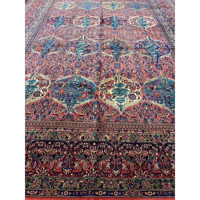 1940s Old Persian Gazvin Area Rug 11'8" X 20'8' For Sale - Image 10 of 13