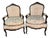 19th Century Louis XV French Armchairs, Set of 2 For Sale