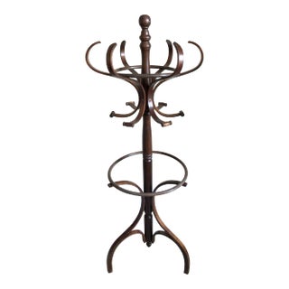 Early 20th Century Thonet Bentwood Children's Hall Tree Coat Rack For Sale
