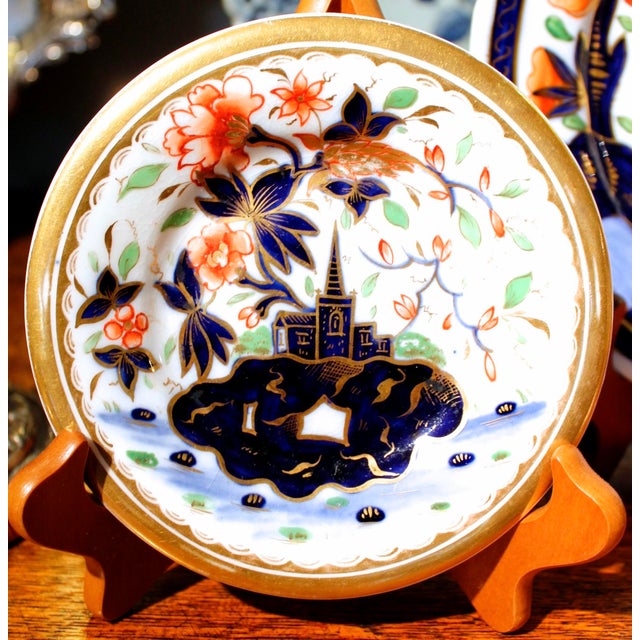 Early 19th Century Coalport Imari Plates - Set of 3 For Sale - Image 13 of 15