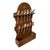 Vintage Federal Eagle Wood Spoon Rack w/12 Silver Plate Collectible President Spoons Vintage Federal style wood spoon rack...