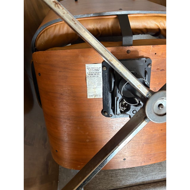 Mid-Century Modern Eames-Style Selig Lounge Chair and Ottoman For Sale - Image 14 of 14