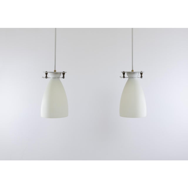 Mid-Century Modern Franceschina Pendants by Umberto Riva for Fontana Arte, 1980s, Set of 2 For Sale - Image 3 of 13