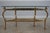 Labarge Brass & Glass Horse Head Demilune Console Table For Sale - Image 12 of 13