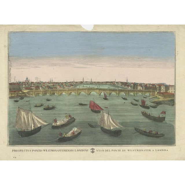 Westminster Bridge in London, 1770, Paper For Sale - Image 5 of 6