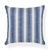 Contemporary Schumacher Colada Stripe Blue Indoor/Outdoor Two-Sided Pillow - 18ʺW × 18"H For Sale In New York - Image 6 of 6