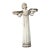 Vintage Stone Garden Figure With Bowls For Sale
