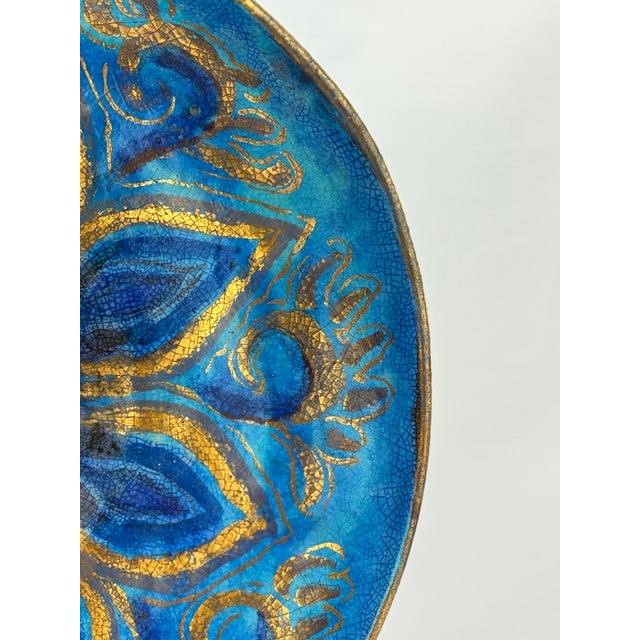 Art Nouveau Ceramic Sunflower Platter by Edith Varian Cockcroft C. 1930 For Sale In Providence - Image 6 of 11