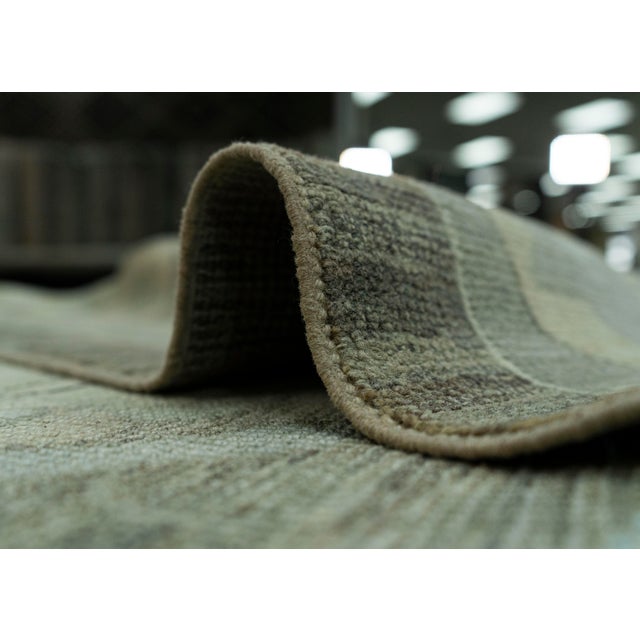 Dark Gray Turkish Oushak Rug 12'2" x 16'1" #8386 For Sale - Image 8 of 8