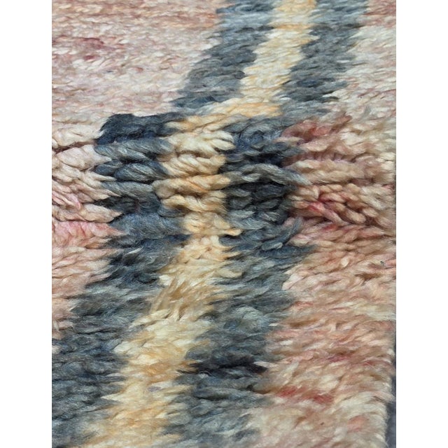 Blush Pink Berber Vintage Rug - 10.5 X 6.1 Ft For Sale In Cleveland - Image 6 of 6