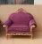 Textile Baroque Style Carved and Golden Armchair For Sale - Image 7 of 7