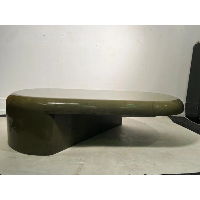 1970s Modernist Sculptural Goatskin Coffee Table Attributed to Karl Springer For Sale - Image 10 of 13
