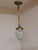 Antique Ceiling Lamp with Sanded Crystal Glass Screen, 1890s For Sale - Image 6 of 6