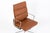 Herman Miller Eames Tall Medium Brown Leather Desk Chair Soft Pad For Sale - Image 9 of 12