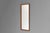 Narrow mid-century bevelled edge teak tapered mirror. U.K circa 1960.