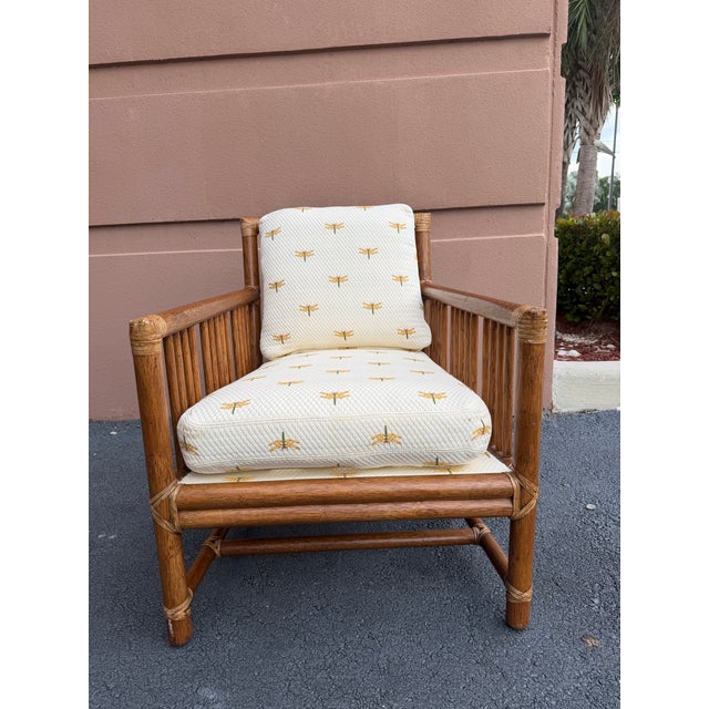 Vintage McGuire San Francisco Rattan Lounge Chairs, a Pair For Sale - Image 15 of 16