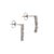 Modern Ladies 14k White Gold 0.56ctw Lab Grown Round Diamond Dangle Drop Earrings, A Pair For Sale - Image 3 of 9