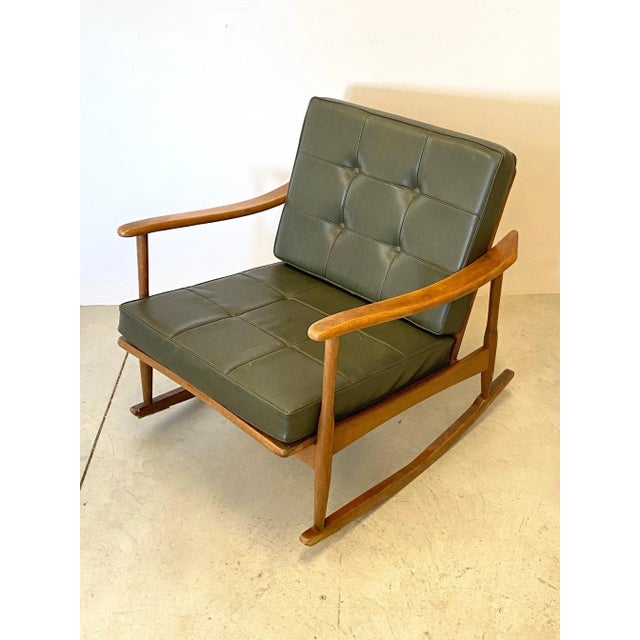 Wooden Rocking Chair, 1960s For Sale - Image 14 of 16