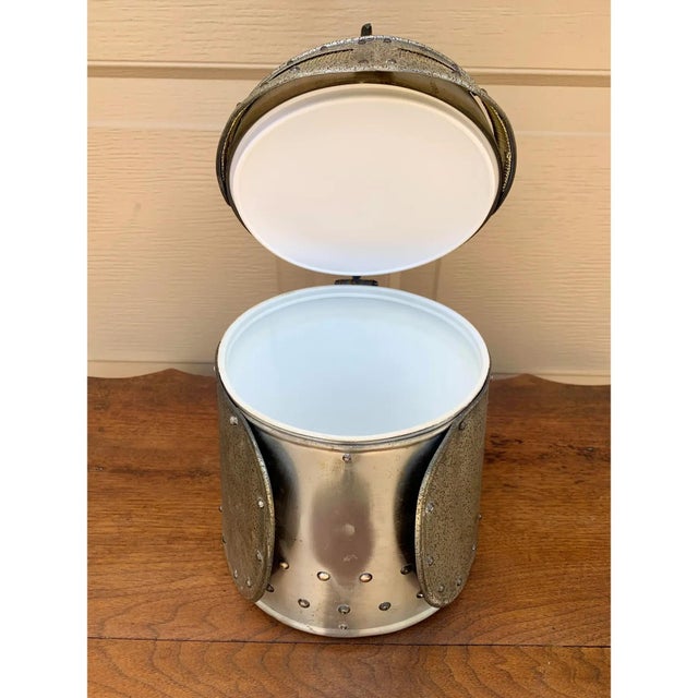 Late 20th Century Late 20th Century Pewter Knight’s Helmet Ice Bucket For Sale - Image 5 of 12