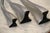 Set of 3 Graduated Incredible Postmodern Vintage Matthew Hilton Swan Candlesticks For Sale - Image 6 of 9