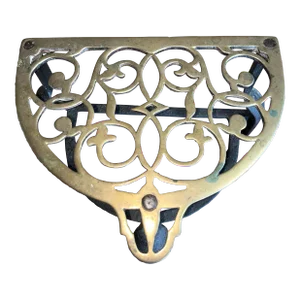 Early 20th Century Brass & Iron Trivet Footman Stand