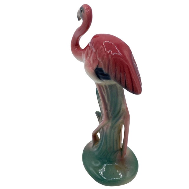 Pair of Mid 20th Century Matching Mini Pink Flamingo Ceramic Tabletop Figures by Brad Keeler For Sale - Image 11 of 14