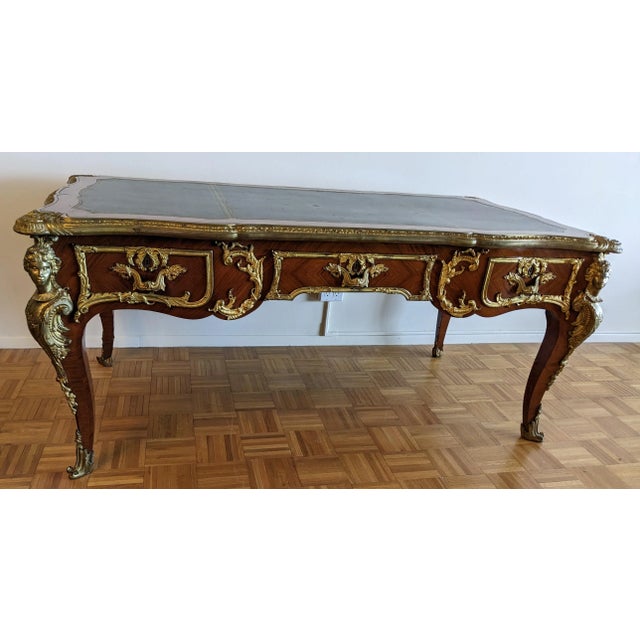 French Antique Beautiful Majestic French Table 19th Century Louis XV Style For Sale - Image 3 of 18