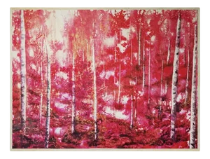 Macarena Sanz, Red Forest, Acrylic