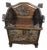 Vintage Chinese Huali Rosewood Altar Shrine Cabinet With Intricate Relief Carvings For Sale