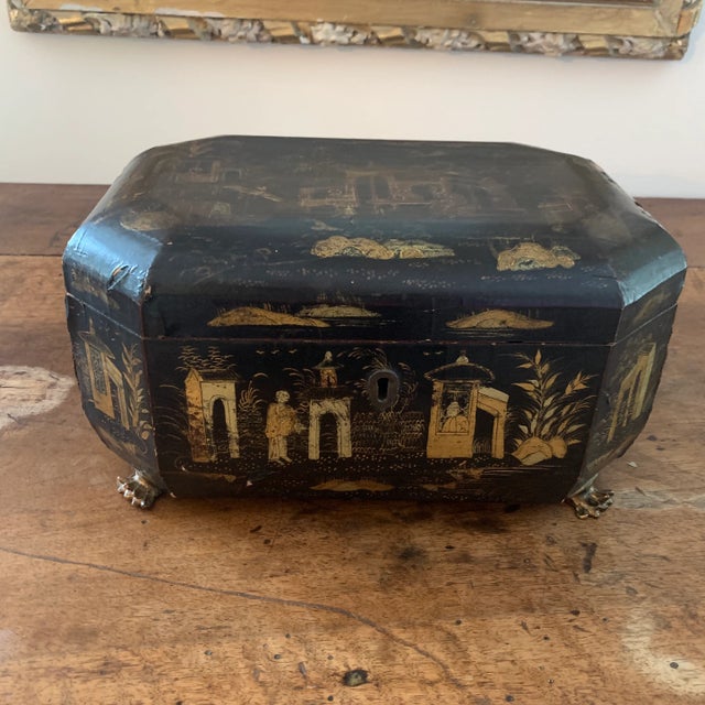 Antique Chinese Black Lacquered Box