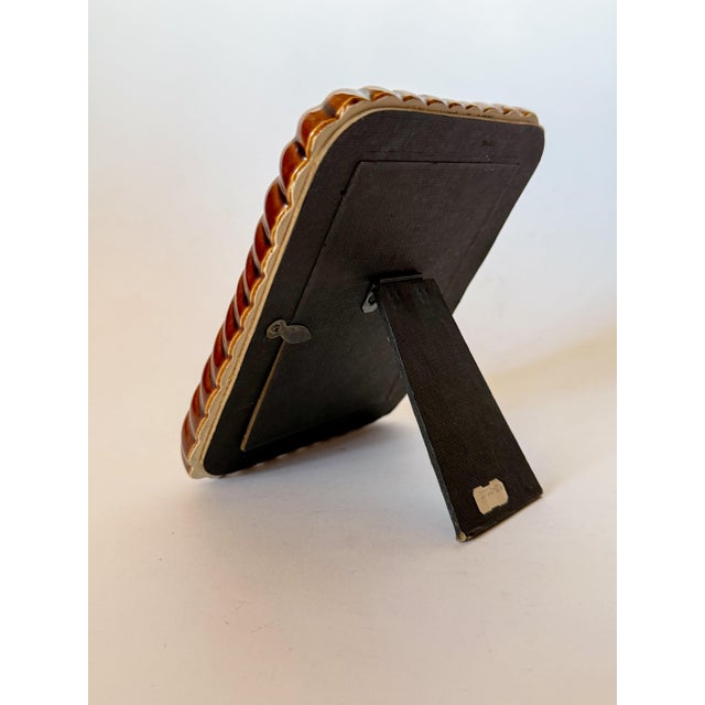 1980s 1980s Ceramic Rope Twist Picture Frame For Sale - Image 5 of 5