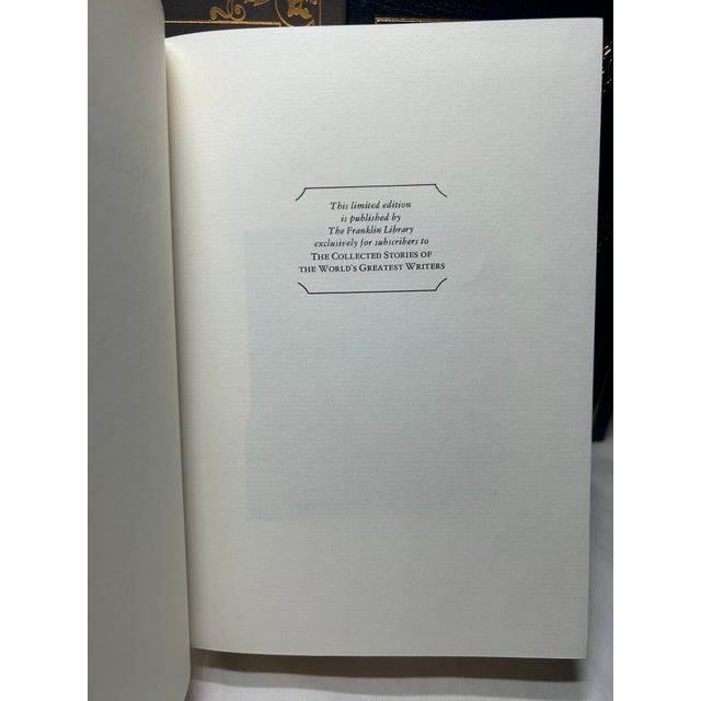 1970s 1970s Vintage Franklin Library, Collected Stories of the World's Greatest Writers Collection, Leather Books - Set of 18 Books For Sale - Image 5 of 12