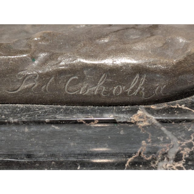 Mid 20th Century Rudulph Chocholka (Austrian 1888-1958) Bronze "La Caravane" For Sale - Image 12 of 17