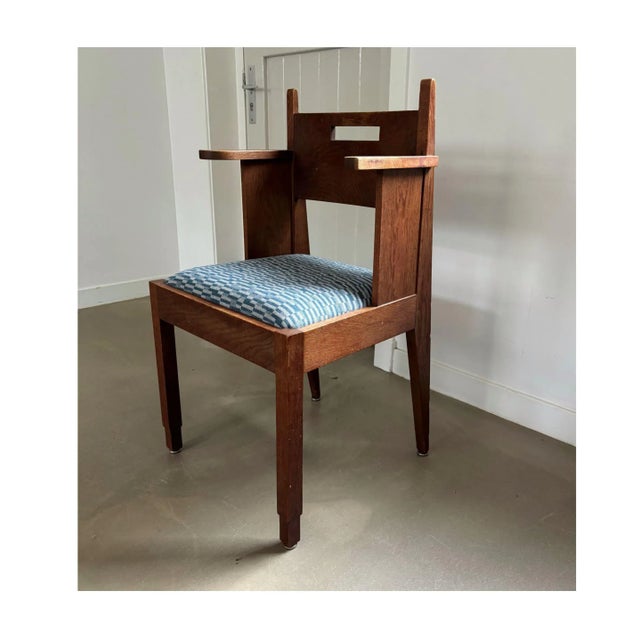 Vintage Dutch Art Deco Armchair, 1930s For Sale - Image 4 of 9