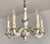 Vintage Hand-Shaped Gilded Five-Light Porcelain Chandelier from Capodimonte, 1940s For Sale - Image 6 of 18