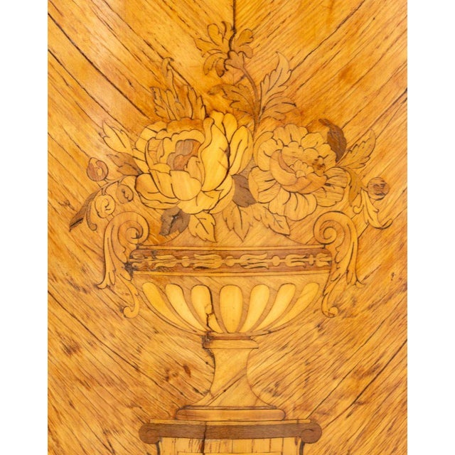 19th Century Louis XV Style Kingwood Marquetry Bedside Cabinet For Sale - Image 4 of 5