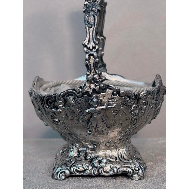 Victorian Rare Antique Weidlich Brothers Jewelry Casket With Silk Interior & Twisted Cord For Sale - Image 3 of 12