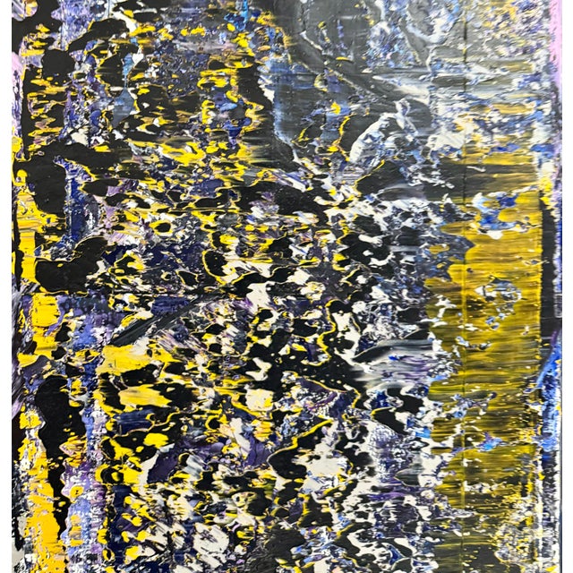 Astor Milan Salcedo, Large Latin American Diptych Abstract Modernist Oil Painting Astor Milan Salcedo For Sale - Image 18 of 18