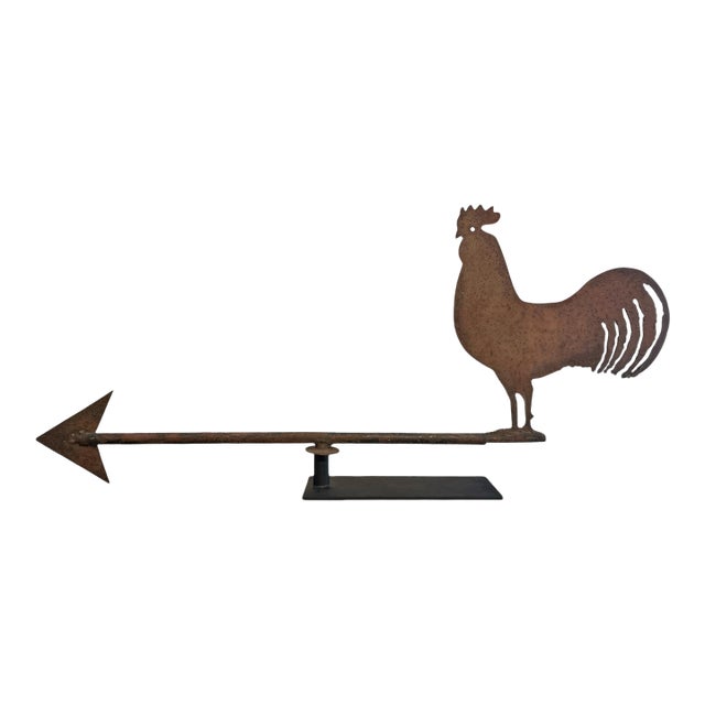 Mid-20th Century American Folk Art Rooster Weathervane For Sale
