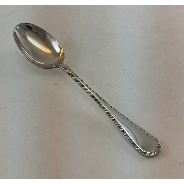 1980s 1980s Silver Dinner Spoon, Feather Edge. For Sale - Image 5 of 10