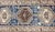 Navy Blue Antique Blue Tribal Karajeh Runner With Navy Blue, Brown and Earth Tones For Sale - Image 8 of 13