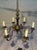 French Art Deco 6-Light Bronze Chandelier Circa 1900s For Sale - Image 9 of 12