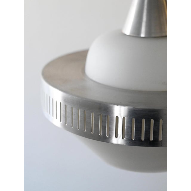 Ceiling Lamps in Glass and Metal, 1960s, Set of 2 For Sale - Image 6 of 9