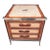 1990s Charleston Polo Campaign Style Three-Drawer Side Table With Glass Top. For Sale