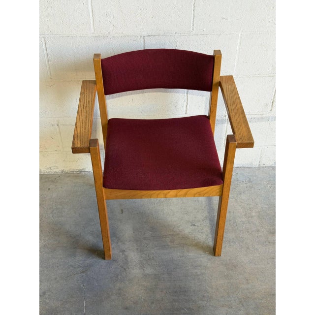 Mid-Century Modern Vintage Danish Modern Oak Armchair by Nørgaard, Denmark For Sale - Image 3 of 10
