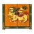 1980s Tibetan Style Green Orange Two Snowlions End Table Nightstand For Sale - Image 5 of 10