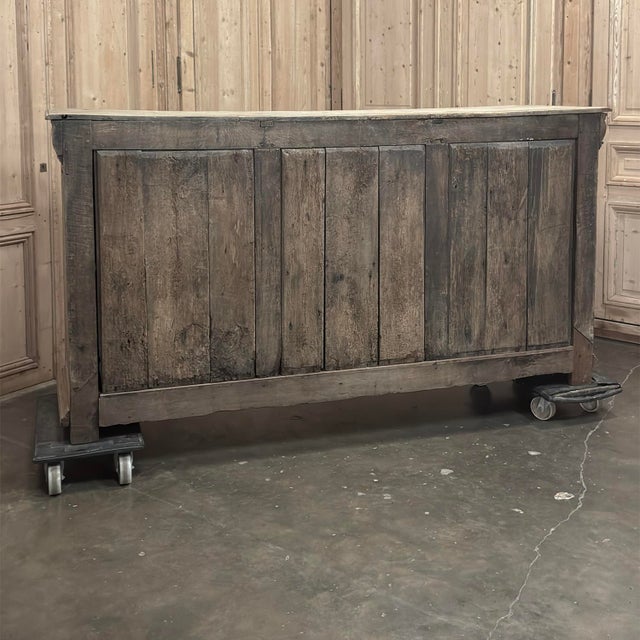 18th Century Country French Neoclassical Stripped Oak Buffet For Sale - Image 18 of 18